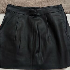 Source Unknown Black A-Line Mini Skirt